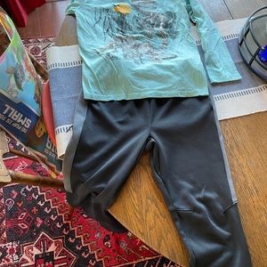 Boys Athletic pants and long sleeve T-shirt